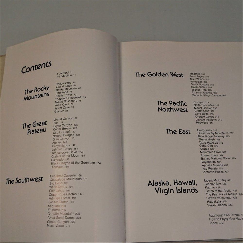 The New America's Wonderland : Our National Parks Hardcover 1980 Pull Out Map - Picture 4 of 12